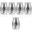 5Pcs Silver Mini Pet Urns Alloy Dog Cat Ashes Storage Container 6