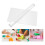 4Pcs White Acrylic Polymer Clay Tools with Rollers and Sheet Boards 8