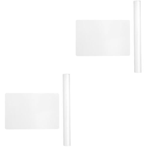 4Pcs White Acrylic Polymer Clay Tools with Rollers and Sheet Boards 2