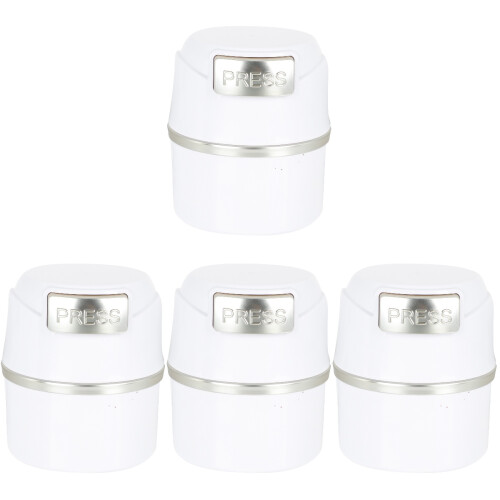 4Stk Lash Storage Container Weiß Sicher Wimpernverlängerung 1