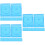 30Pcs Sturdy Sky-Blue Translucent Disc Storage Box Insertable Cover 8