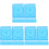 30Pcs Sturdy Sky-Blue Translucent Disc Storage Box Insertable Cover 4