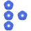 4Pcs Car Windshield Wiper Arm Hole Covers Blue Silicone Durable Pads 9