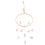 2Pcs Pink Cotton Thread Mobile for Girl Room Decor 2