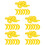 100Pièces Banane Décorative Mousse Simulation Réaliste 8