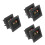 6Pcs Speaker Terminal Cups Silver Plastic Iron Spring Clamps for Audio 5