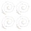 4Pcs Multi Acrylic Pearl Heart Glasses Chain Adjustable Eyeglass Strap 7