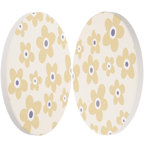 8Pcs Nonslip Decorative Cup Mats Cork White Pottery for Dining Table 2