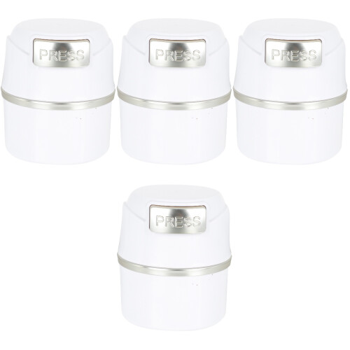 4Stk Lash Storage Container Weiß Sicher Wimpernverlängerung 2