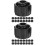 60Pcs Black Syringe Tip Caps Durable PP End Caps for Use 6