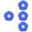 4Pcs Car Windshield Wiper Arm Hole Covers Blue Silicone Durable Pads 8