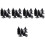 150Pcs Black Plastic Planter Hole Mesh Pads for Flowerpot Drainage 6