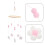 2Pcs Pink Cotton Thread Mobile for Girl Room Decor 10