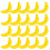 100Pièces Banane Décorative Mousse Simulation Réaliste 2