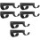 6Pcs Heavy Duty Iron Ironing Board Wall Hook Storage Hanger Black 5