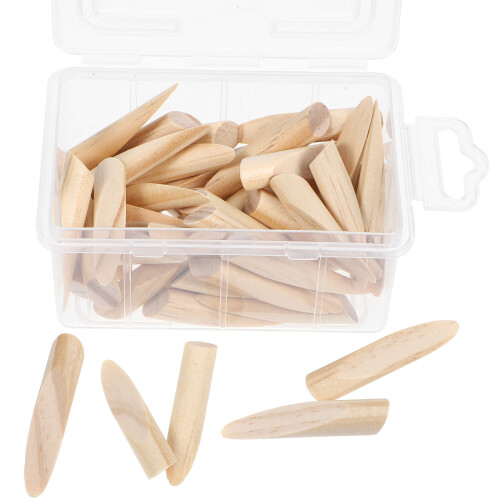 150Pcs Solid Wood Pocket Hole Plugs Beige for Woodworking Accessories 1
