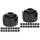 60Pcs Black Syringe Tip Caps Durable PP End Caps for Use 5