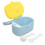 5Pcs PP Formula Storage Containers Sky-Blue Portable for on-The-Go 1