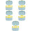 5Pcs PP Formula Storage Containers Sky-Blue Portable for on-The-Go 8