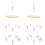 2Pcs Pink Cotton Thread Mobile for Girl Room Decor 4