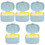 5Pcs PP Formula Storage Containers Sky-Blue Portable for on-The-Go 5