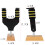3Pcs Compact Black Guitar Holders with Soft Sponge for Wall Mounting 2