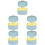 5Pcs PP Formula Storage Containers Sky-Blue Portable for on-The-Go 7
