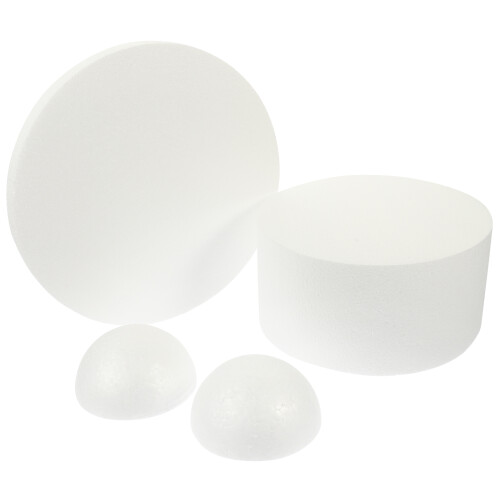 3St Wit Cake Dummy Foam Model Herbruikbaar Lichtgewicht Decoratie Tool