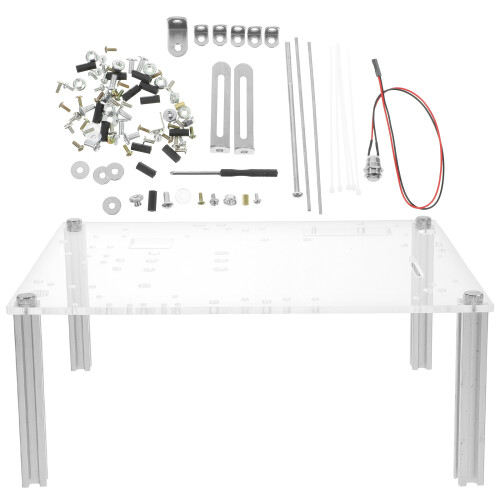 2Sets Compact Open Frame Pc Case Aluminum Acrylic DIY Gaming Bracket 2