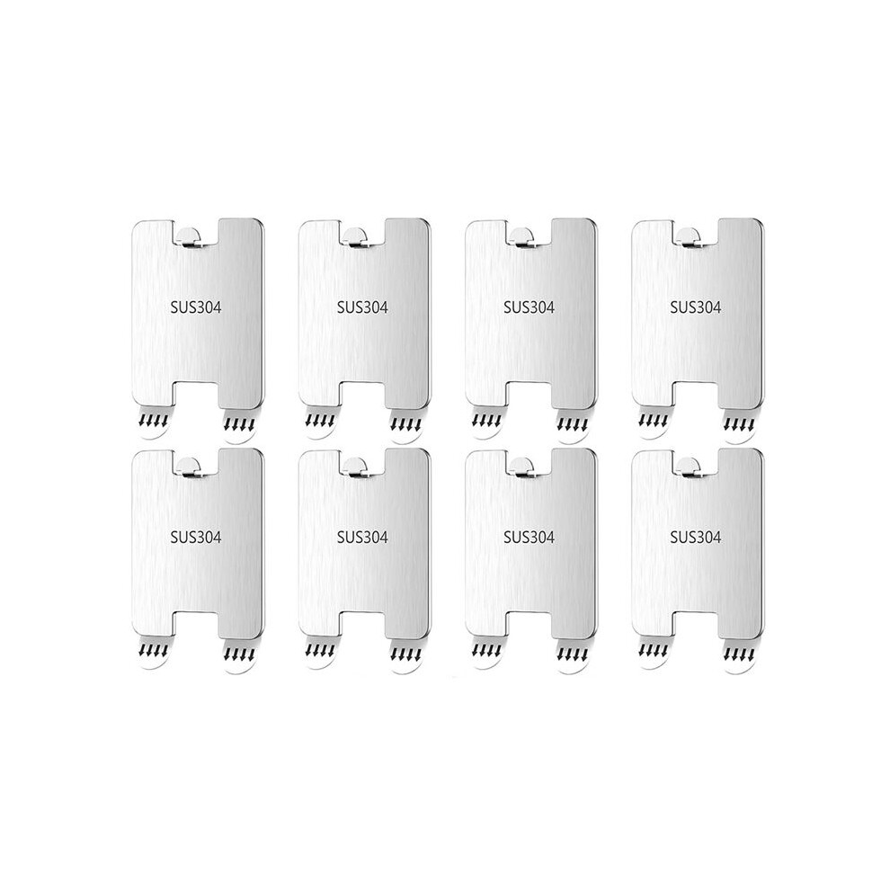 Adhesive Metal Picture Wall Hangers Without Nails, Damage Free Hanging Frame Hangers, No Tools Wall Hooks, 8 Pcs 4713841902032