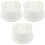 3St Wit Cake Dummy Foam Model Herbruikbaar Lichtgewicht Decoratie Tool 3