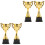 4Pcs Ceremony Trophy Prop for Students Creative Plastic Award 5