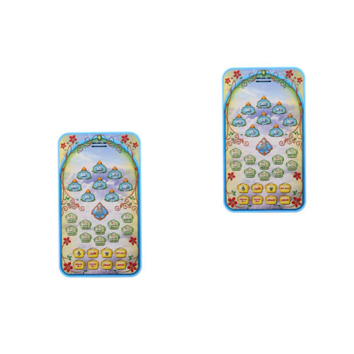 2Pcs Plastic Arabic Learning Pad for Kids Blue Electronic Learning Toy 1
