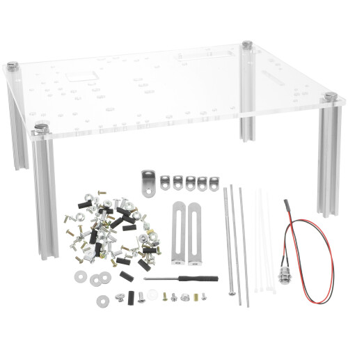 2Sets Compact Open Frame Pc Case Aluminum Acrylic DIY Gaming Bracket 1