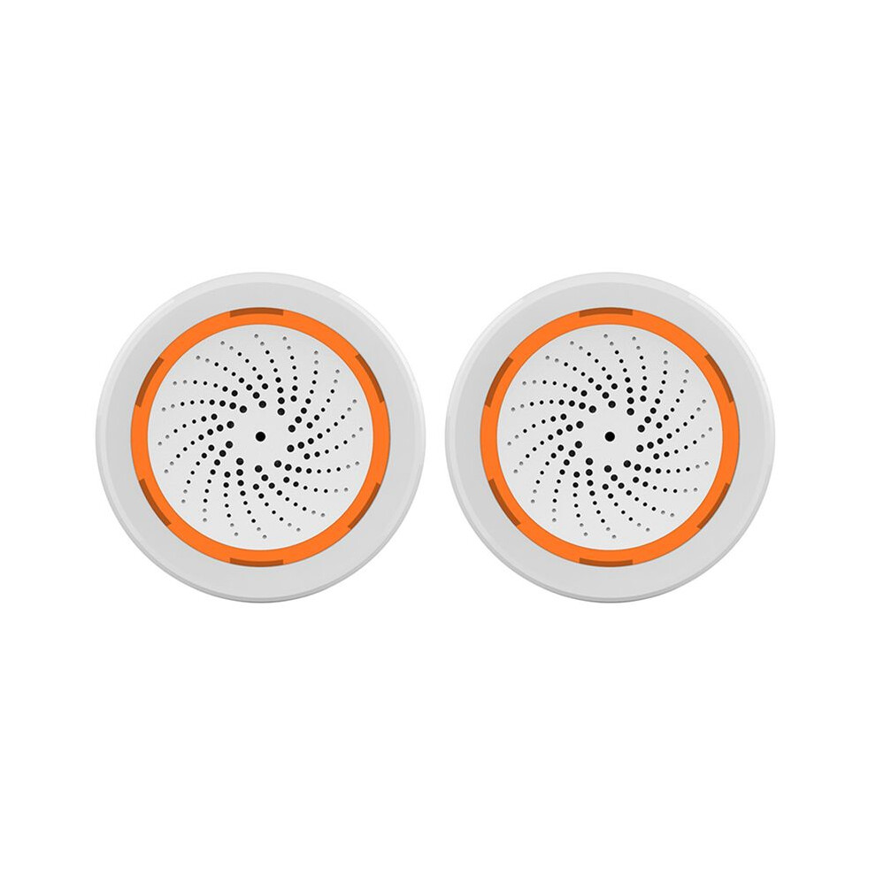 Light 2X Zigbee Neo 90Db Sound And Sensor Tuya Life Built-In Siren Alarm Sensor