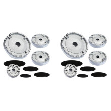 2X Spishattset Spislock Uppgraderat, Ugnsgashäll Brännare Crown Flame Cap, Gasbrännare Flame Cap Passar de Flesta Gasspisbrännare