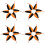 4St Halloween Clown Kattenhalsband Polyester Elastisch Multikleuren 6