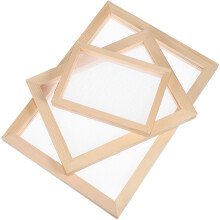 9St Natuurlijke Papier Frames, Beige Kleur Voor Handwerk