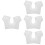 4St Wasbare Polyester Onderarm Zweetpads Wit Warm En Comfortabel 8