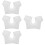 4St Wasbare Polyester Onderarm Zweetpads Wit Warm En Comfortabel 9