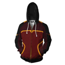 (Red,M)Avatar The Last Airbender Hoodie Cosplay Costume Man Women Anime Jackets Zipper