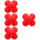 4St Tpr Reactiebal Rood Agility Slick Voor Keeper Training 9
