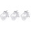 3St LED Selfie Ringlamp Wit Met Dimbare Make-Up En Videolicht 3