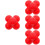 4St Tpr Reactiebal Rood Agility Slick Voor Keeper Training 8