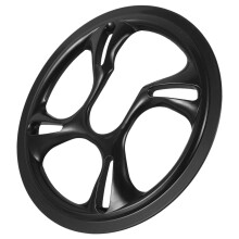 2St Zwarte Kunststof Bike Chainring Guard Voor Mountain En Racefietsen