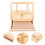 1Stk Holz Mal- Und Display- , Tischstaffelei Mit Stauraum 7