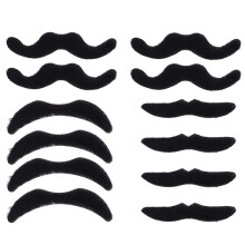 36St Realistische Zwarte Nepmustaches Voor Cosplay En Feestdecoratie