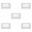5Pcs Multi Waterproof Protective Socket Covers Plastic Home Electrical 5