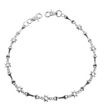 Zilveren Punk Tailleketting Met Stoere Pentagram Details