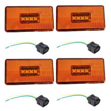 4Pcs 4LED Side  Light 2052119 for  5 6 Series P R Cabs G T S Series Truck with 2Pin Connector Indicator Lamp